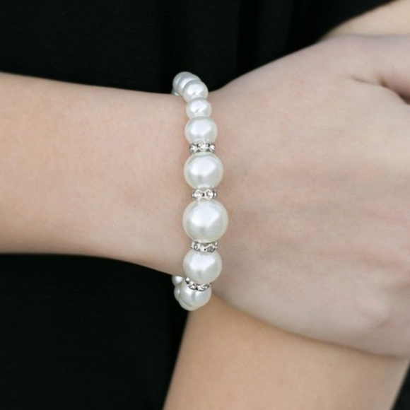 5/$20 Paparazzi The Princess Bride White Bracelet
